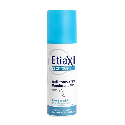 ETIAXIL DEODORANT ANTI-TRANSPIRANT PROTECTION 48H PIEDS FEET / XỊT KHỬ MÙI HÔI CHÂN 48H