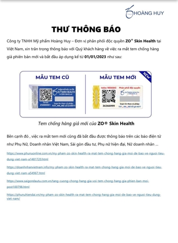 ZO SKIN HEALTH ACNE CONTROL / KEM ĐIỀU TRỊ MỤN TRỨNG CÁ