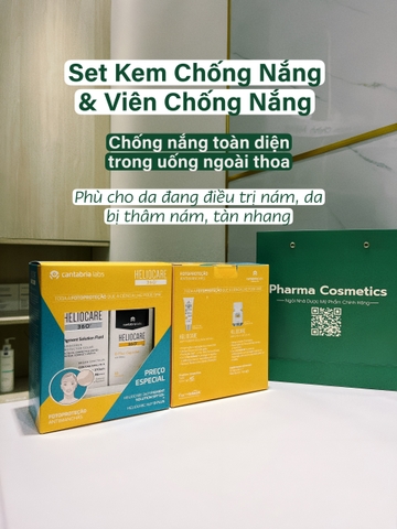 SET HELIOCARE 360 PIGMENT SOLUTION SPS 50+ HELIOCARE 360 D PLUS CAPSULAS