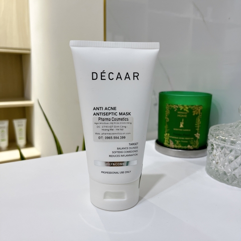 DÉCAAR ANTI ACNE ANTISEPTIC MASK 150ml (mẫu mới) / MẶT NẠ TRỊ MỤN ANTI ACNE ANTISEPTIC MASK