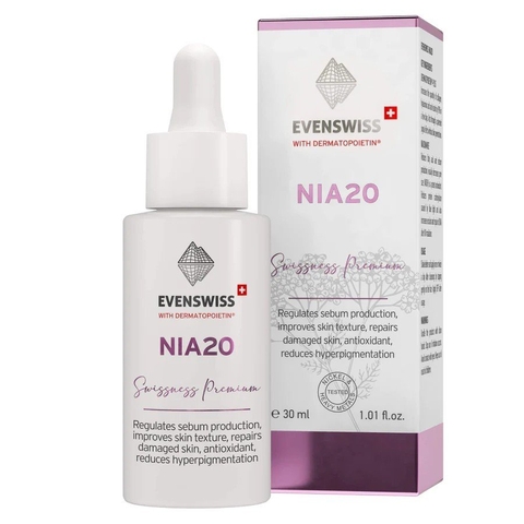 ( Date 7-2027 ) EVENSWISS NIA20 / TINH CHẤT CHĂM SÓC DA ĐA NĂNG