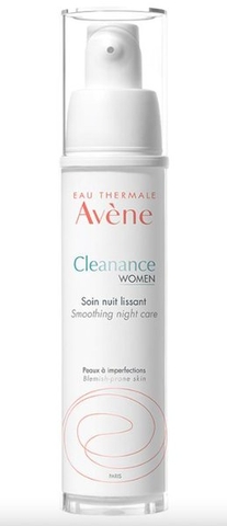 AVENE CLEANANCE WOMEN SMOOTHING NIGHT CREAM / KEM DƯỠNG DA BAN ĐÊM GIÚP ĐIỀU TIẾT BÓNG NHỜN, GIẢM THÂM VÀ SẸO MỤN