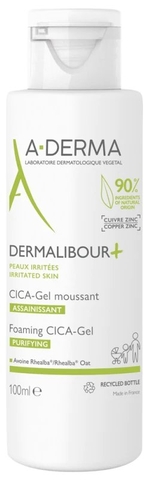 A-DERMA DERMALIBOUR+ FOAMING CICA-GEL / GEL LÀM SẠCH, LÀM DỊU DA KÍCH ỨNG 100ML