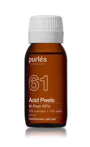 PURLÉS 61 M-PEEL 40% / PEEL TÁI TẠO, ĐIỀU TRỊ TĂNG SẮC TỐ SAU VIÊM VÀ NGĂN NGỪA MỤN TÁI PHÁT