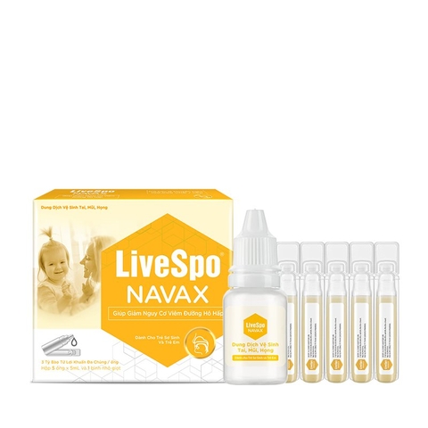 LIVESPO NAVAX KIDS / DUNG DỊCH VỆ SINH TAI MŨI HỌNG CHO TRẺ SƠ SINH