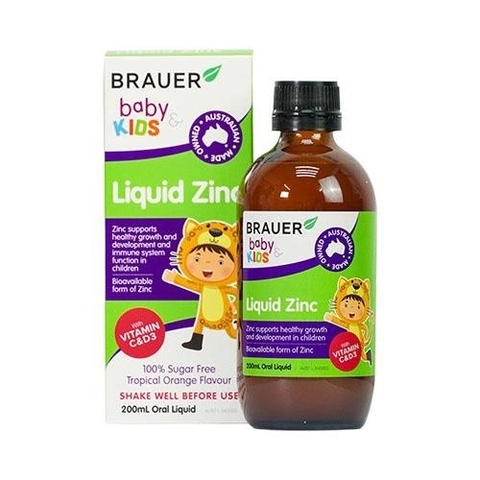 BRAUER LIQUID ZINC / SIRO BỔ SUNG KẼM CHO TRẺ TỪ 1 TUỔI