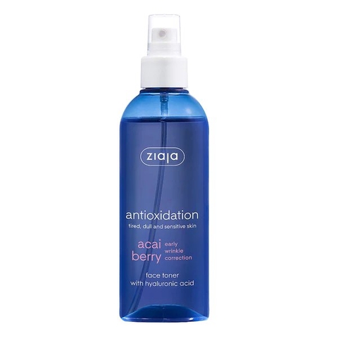 ZIAJA ACAI BERRY ANRIOXIDATION FACE TONER WITH HYALURONIC ACID / XỊT DƯỠNG ẨM CÂN BẰNG CHỐNG OXY HÓA