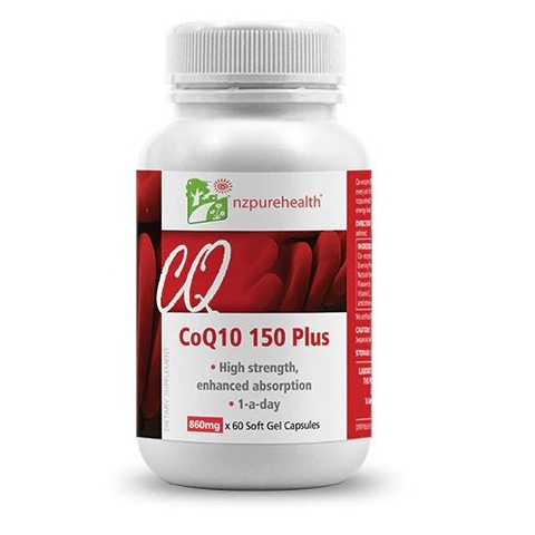 NZ PURE HEALTH COQ10 150 PLUS / VIÊN UỐNG BỔ TIM MẠCH, CHỐNG OXY HÓA