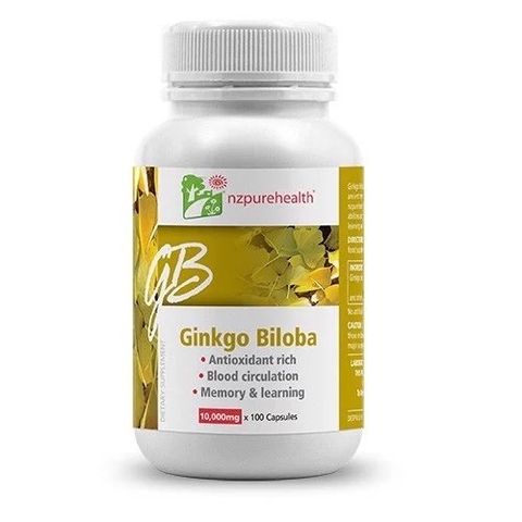 NZ PURE HEALTH GINKGO BILOBA / VIÊN UỐNG BỔ NÃO, TĂNG CƯỜNG TRÍ NHỚ
