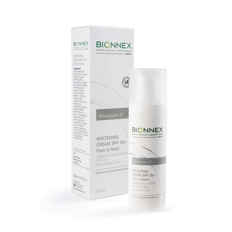 BIONNEX WHITENING CREAM SPF30+ FACE & NECK / KEM DƯỠNG BẢO VỆ, LÀM SÁNG DA NÁM DÀNH CHO VÙNG MẶT VÀ CỔ