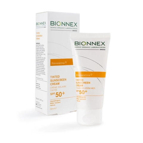 BIONNOX TINTED SUNSCREEN CREAM SPF50+ / KEM CHỐNG NẮNG NGỪA TỔN THƯƠNG & TẠO NỀN NÂNG TÔNG
