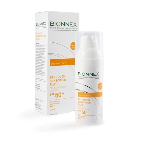 BIONNEX DRY SUNSCREEN FLUID TOUCH SPF 50+ / KEM CHỐNG NẮNG DẠNG LỎNG