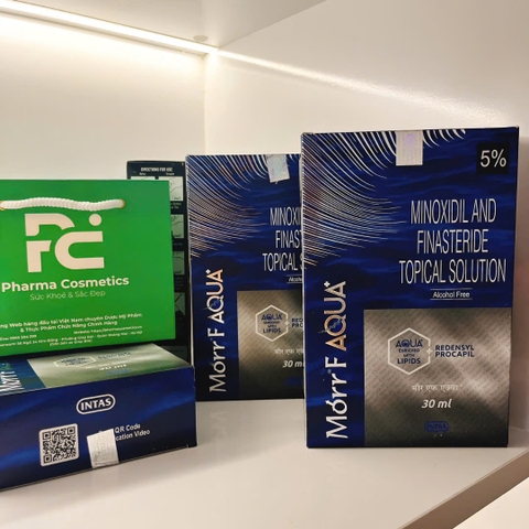 MORR F AQUA PLUS 5% TOPICAL SOLUTION / XỊT ĐIỀU TRỊ RỤNG TÓC VÀ HÓI ĐẦU