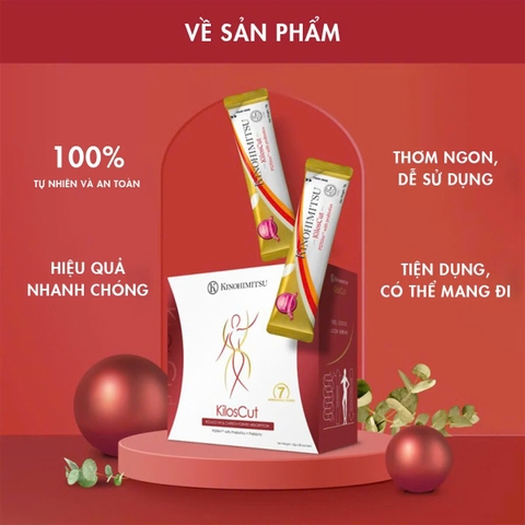 KINOHIMITSU KILOSCUT / BỘT UỐNG GIẢM CÂN VÀ GIẢM MỠ NỘI TẠNG CAO CẤP