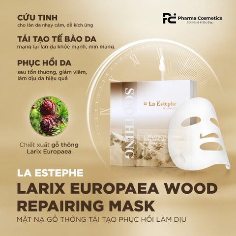 LA ESTEPHE LARIX EUROPAEA WOOD REPAIRING MASK / MẶT NẠ GỖ THÔNG TÁI TẠO PHỤC HỒI LÀM DỊU