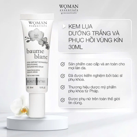 WOMAN ESSENTIALS BAUME BLANC / KEM LỤA TRẮNG SÁNG VÀ NUÔI DƯỠNG VÙNG KÍN
