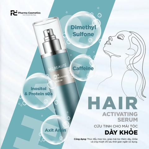 M2 BEAUTÉ HAIR ACTIVATING SERUM/ SERUM KÍCH HOẠT TÓC, MỌC TÓC CHẮC KHOẺ VÀ GIẢM RỤNG TÓC