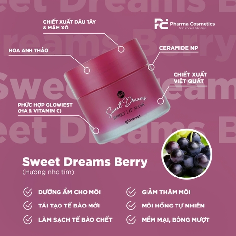 SWEET DREAMS BERRY / KEM DƯỠNG Ủ MÔI ( HƯƠNG NHO TÍM) 
