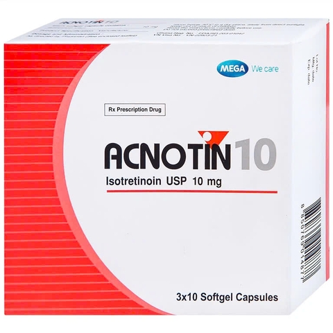 ACNOTIN 10 / THUỐC ĐIỀU TRỊ MỤN TRỨNG CÁ NẶNG 