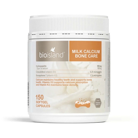 BIOISLAND MILK CALCIUM BONE CARE / BỔ SUNG CANXI CHO MẸ BẦU 