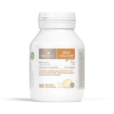 BIOISLAND MILK CALCIUM FOR KIDS / VIÊN BỔ SUNG CANXI CHO TRẺ 
