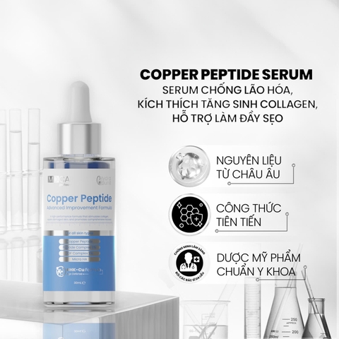 MDCARE COPPER PEPTIDE SERUM ADVANCED IMPROVEMENT FORMULA / SERUM CHỐNG LÃO HOÁ, KÍCH THÍCH TĂNG SINH COLLAGEN - LÀM ĐẦY SẸO 