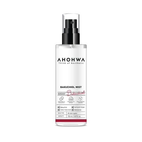 AHOHWA BAKUCHIOL MIST / XỊT KHOÁNG CĂNG BÓNG, TRẺ HOÁ SINH HỌC 