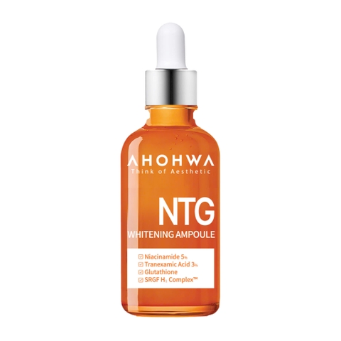 AHOHWA NTG WHITENING AMPOULE / TINH CHẤT ĐIỀU TRỊ NÁM, GIẢM ĐỎ, DƯỠNG TRẮNG, KIỂM SOÁT TĂNG SẮC TỐ 