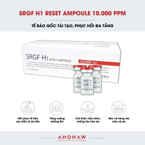 AHOHWA SRGF H1 RESET AMPOULE / YẾU TỐ TĂNG TRƯỞNG TẾ BÀO GỐC 