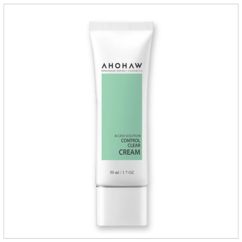 AHOHAW CONTROL CLEAR CREAM / KEM DƯỠNG ẨM, GIẢM MỤN TRỨNG CÁ 