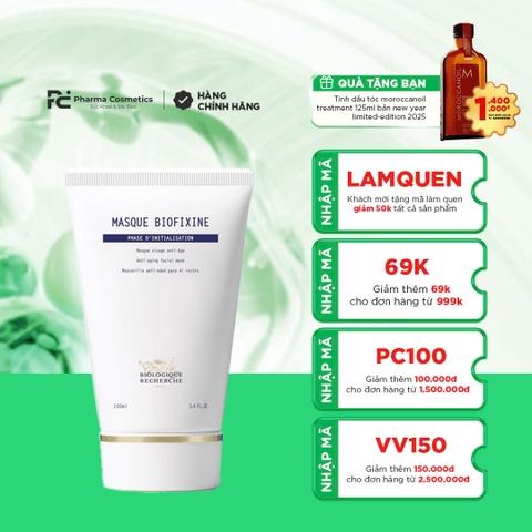 BIOLOGIQUE RECHERCHE MASQUE BIOFIXINE / MẶT NẠ CHỐNG NHĂN ĐA TÁC ĐỘNG CHO LÀN DA SĂN CHẮC & MỊN MÀNG 100ml