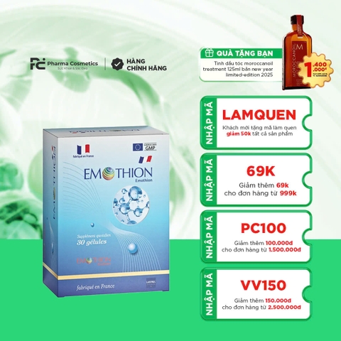 ( DATE 7/2028 ) EMOTHION: Liệu Pháp Đột Phá - Tăng Cường Miễn Dịch, Trắng Da & Chống Oxy Hóa Mạnh Mẽ