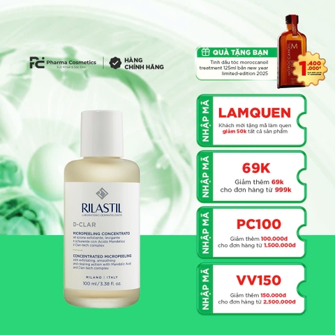 RILASTIL D-CLAR CONCENTRATED MICROPEELING: Tinh Chất Tái Tạo & Giảm Sắc Tố - Thay Da Sinh Học, Da Mịn Màng & Đều Màu