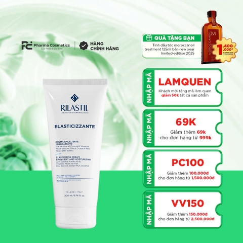 RILASTIL ELASTICIZZANTE CREMA: Kem Dưỡng Tăng Đàn Hồi & Giảm Sẹo - Phục Hồi Chuyên Sâu, An Toàn Cho Bà Bầu