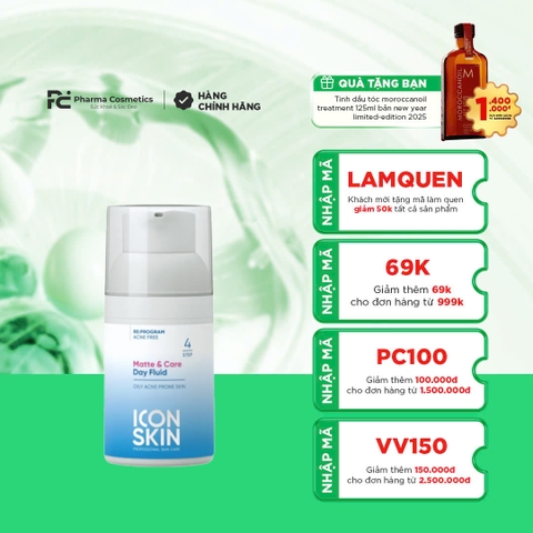 ICON SKIN MATTE & CARE DAY FLUID / KEM DƯỠNG BAN NGÀY 