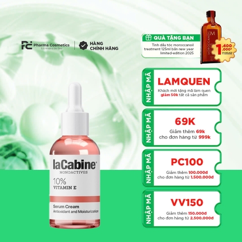 LACABINE 10% VITAMIN E SERUM CREAM / KEM SERUM DƯỠNG TRẮNG – TRẺ HÓA LÀN DA