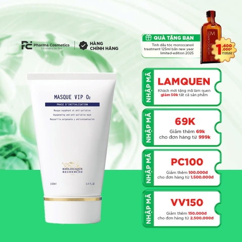 BIOLOGIQUE RECHERCHE MASQUE VIP O2 / MẶT NẠ HỒI SINH CHO LÀN DA XỈN MÀU & THIẾU SỨC SỐNG 