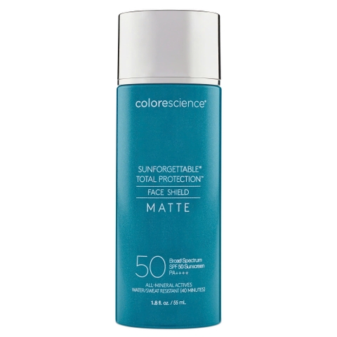 COLORESCIENCE SUNFORGETTABLE TOTAL PROTECTION FACE SHIELD MATTE SPF 50 / KEM CHỐNG NẮNG KIỀM DẦU 