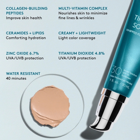 COLORESCIENCE TINT DU SOLEIL SPF 30 - LIGHT / KEM NỀN DƯỠNG DA CHỐNG NẮNG SPF30 