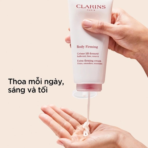 CLARINS BODY FIRMING EXTRA-FIRMING CREAM: Kem Dưỡng Toàn Thân Giúp Săn Chắc & Cải Thiện Độ Đàn Hồi
