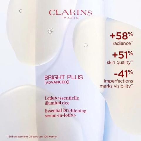 CLARINS BRIGHT PLUS [ADVANCED] ESSENTIAL BRIGHTENING SERUM-IN-LOTION: Nước Dưỡng Khởi Đầu Cho Làn Da Sáng & Đều Màu Rạng Rỡ
