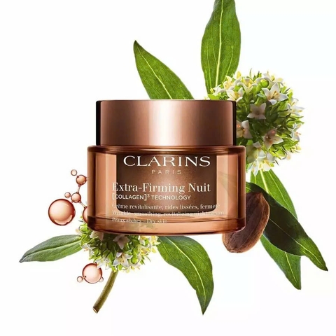 CLARINS EXTRA-FIRMING NIGHT CREAM DRY SKIN: Kem Dưỡng Đêm Tái Sinh Làn Da Săn Chắc, Tươi Trẻ Mỗi Đêm