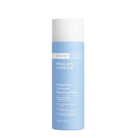 PAULA'S CHOICE RESIST WEIGHTLESS ADVANCED REPAIRING TONER: Nước Cân Bằng Ngăn Ngừa Lão Hóa & Cải Thiện Da Dầu