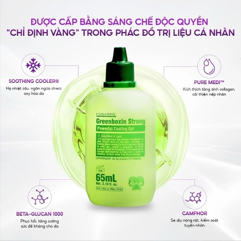 CONAPIDIL GREENBOXIN STRONG: Tinh Chất Phục Hồi & Làm Dịu Kích Ứng Tức Thì