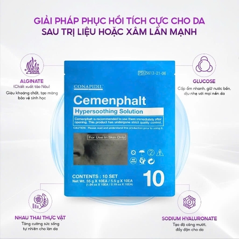 CONAPIDIL CEMENPHALT: Mặt Nạ Thạch Phục Hồi, Giúp Làn Da Nhạy Cảm Trở Nên Khỏe Mạnh