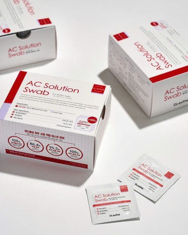 DR.ESTHE AC SOLUTION SWAB: Dung Dịch Đặc Trị Mụn, Kháng Khuẩn & Kiểm Soát Dầu Nhờn