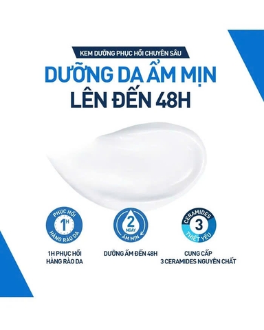 CERAVE MOISTURISING CREAM: Kem Dưỡng Ẩm Toàn Thân Chuyên Sâu, Phục Hồi & Bảo Vệ Da Khô Đến Rất Khô