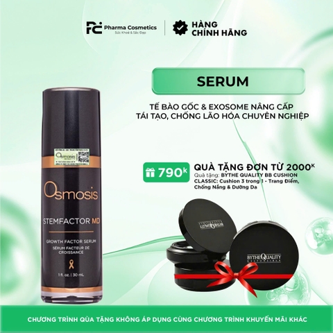 OSMOSIS STEMFACTOR MD GROWTH FACTOR SERUM: Serum Tế Bào Gốc & Exosome Nâng Cấp - Tái Tạo, Chống Lão Hóa Chuyên Nghiệp
