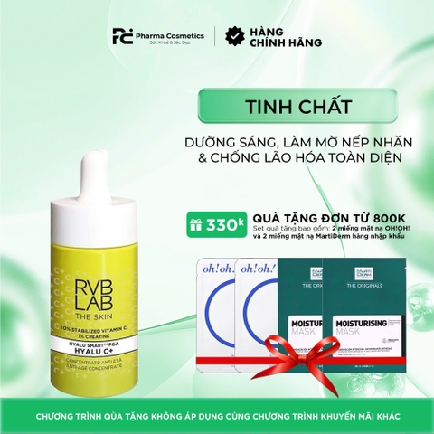 RVB LAB HYALU C+ HYPERACTIVE ANTI-AGE CONCENTRATE / TINH CHẤT CHỐNG LÃO HÓA, LÀM SÁNG DA