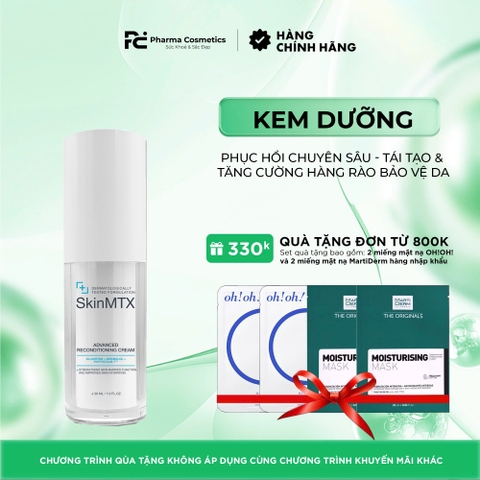 SKINMTX ADVANCED RECONDITIONING CREAM: Kem Dưỡng Phục Hồi Chuyên Sâu - Tái Tạo & Tăng Cường Hàng Rào Bảo Vệ Da